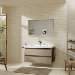 Szafka pod umywalkę wiszącą z 2 szufladami 1180/475, Naturalny Dąb Xelu Q HANSGROHE 54037670