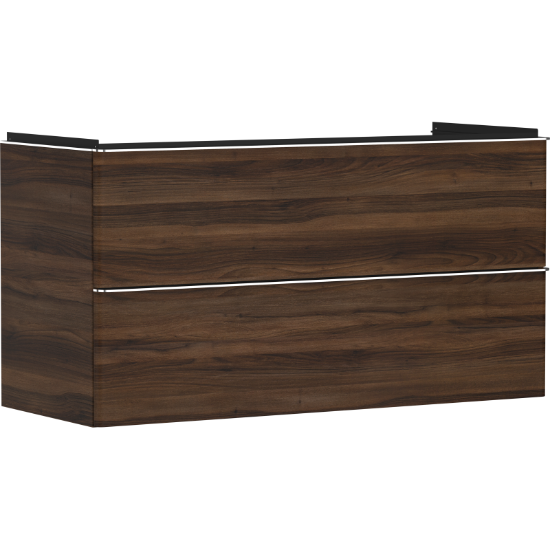 Szafka pod umywalkę wiszącą z 2 szufladami 1180/475, Ciemny Orzech Xelu Q HANSGROHE 54038000