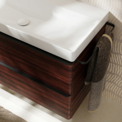 Szafka pod umywalkę wiszącą z 2 szufladami 1180/475, Ciemny Orzech Xelu Q HANSGROHE 54038670