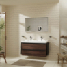 Szafka pod umywalkę wiszącą z 2 szufladami 1180/475, Ciemny Orzech Xelu Q HANSGROHE 54038670
