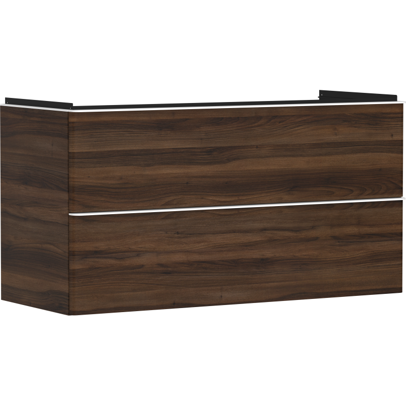 Szafka pod umywalkę wiszącą z 2 szufladami 1180/475, Ciemny Orzech Xelu Q HANSGROHE 54038700