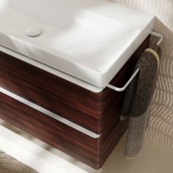 Szafka pod umywalkę wiszącą z 2 szufladami 1180/475, Ciemny Orzech Xelu Q HANSGROHE 54038700