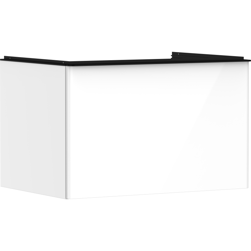 Szafka pod szlifowaną umywalkę wpuszczaną w blat z 1 szufladą 780/550, Biały Wysoki Połysk Xelu Q HANSGROHE 54054670