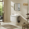 Szafka pod szlifowaną umywalkę wpuszczaną w blat z 1 szufladą 780/550, Biały Wysoki Połysk Xelu Q HANSGROHE 54054700