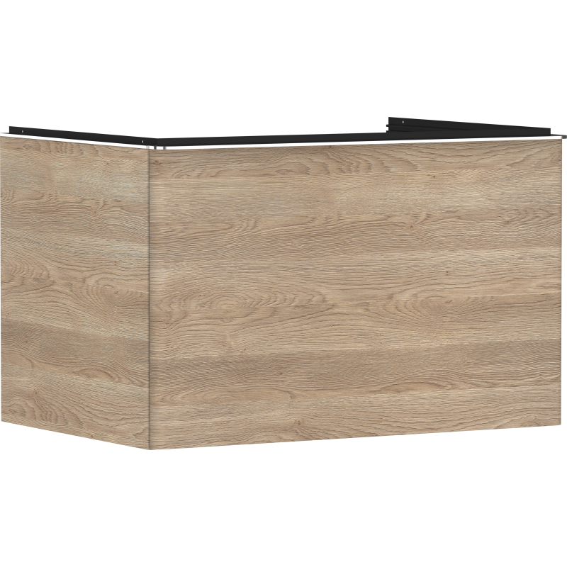 Szafka pod szlifowaną umywalkę wpuszczaną w blat z 1 szufladą 780/550, Naturalny Dąb Xelu Q HANSGROHE 54056000