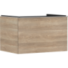 Szafka pod szlifowaną umywalkę wpuszczaną w blat z 1 szufladą 780/550, Naturalny Dąb Xelu Q HANSGROHE 54056000