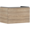 Szafka pod szlifowaną umywalkę wpuszczaną w blat z 1 szufladą 780/550, Naturalny Dąb Xelu Q HANSGROHE 54056700