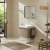 Szafka pod szlifowaną umywalkę wpuszczaną w blat z 1 szufladą 780/550, Naturalny Dąb Xelu Q HANSGROHE 54056700
