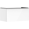 Szafka pod szlifowaną umywalkę wpuszczaną w blat z 1 szufladą 980/550, Biały Wysoki Połysk Xelu Q HANSGROHE 54058000