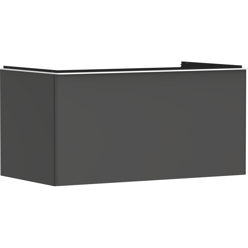Szafka pod szlifowaną umywalkę wpuszczaną w blat z 1 szufladą 980/550, Szary Diament Matowy Xelu Q HANSGROHE 54059700