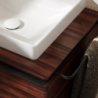 Szafka pod szlifowaną umywalkę wpuszczaną w blat z 1 szufladą 980/550, Ciemny Orzech Xelu Q HANSGROHE 54061670