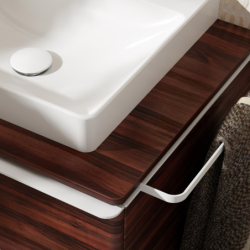 Szafka pod szlifowaną umywalkę wpuszczaną w blat z 1 szufladą 980/550, Ciemny Orzech Xelu Q HANSGROHE 54061700