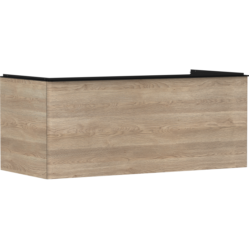 Szafka pod szlifowaną umywalkę wpuszczaną w blat z 1 szufladą 1180/550, Naturalny Dąb Xelu Q HANSGROHE 54064670