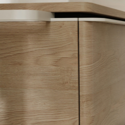 Szafka pod szlifowaną umywalkę wpuszczaną w blat z 1 szufladą 1180/550, Naturalny Dąb Xelu Q HANSGROHE 54064700