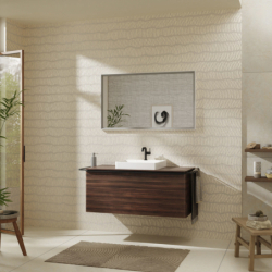 Szafka pod szlifowaną umywalkę wpuszczaną w blat z 1 szufladą 1160/550, Ciemny Orzech Xelu Q HANSGROHE 54065670