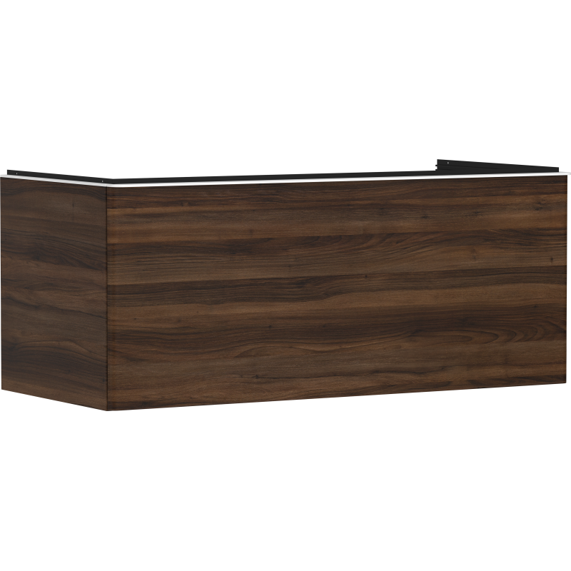 Szafka pod szlifowaną umywalkę wpuszczaną w blat z 1 szufladą 1160/550, Ciemny Orzech Xelu Q HANSGROHE 54065700