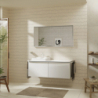 Szafka pod szlifowaną umywalkę wpuszczaną w blat z 2 szufladami 1360/550, Biały Wysoki Połysk Xelu Q HANSGROHE 54066700
