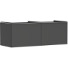 Szafka pod szlifowaną umywalkę wpuszczaną w blat z 2 szufladami 1360/550, Szary Diament Matowy Xelu Q HANSGROHE 54067000