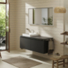 Szafka pod szlifowaną umywalkę wpuszczaną w blat z 2 szufladami 1360/550, Szary Diament Matowy Xelu Q HANSGROHE 54067000