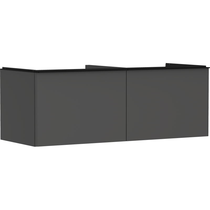 Szafka pod szlifowaną umywalkę wpuszczaną w blat z 2 szufladami 1360/550, Szary Diament Matowy Xelu Q HANSGROHE 54067670