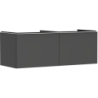 Szafka pod szlifowaną umywalkę wpuszczaną w blat z 2 szufladami 1360/550, Szary Diament Matowy Xelu Q HANSGROHE 54067700