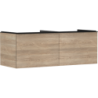Szafka pod szlifowaną umywalkę wpuszczaną w blat z 2 szufladami 1360/550, Naturalny Dąb Xelu Q HANSGROHE 54068670
