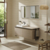 Szafka pod szlifowaną umywalkę wpuszczaną w blat z 2 szufladami 1360/550, Naturalny Dąb Xelu Q HANSGROHE 54068670