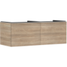 Szafka pod szlifowaną umywalkę wpuszczaną w blat z 2 szufladami 1360/550, Naturalny Dąb Xelu Q HANSGROHE 54068700