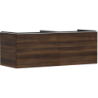Szafka pod szlifowaną umywalkę wpuszczaną w blat z 2 szufladami 1360/550, Ciemny Orzech Xelu Q HANSGROHE 54069700