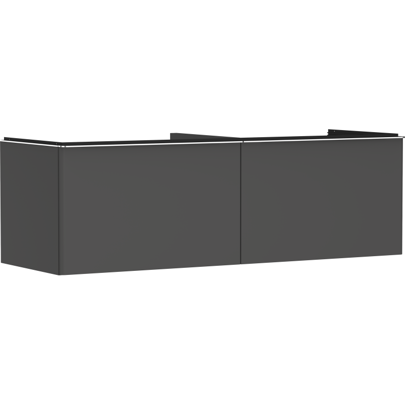 Szafka pod szlifowaną umywalkę wpuszczaną w blat z 2 szufladami 1560/550, Szary Diament Matowy Xelu Q HANSGROHE 54071000