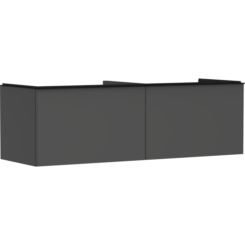 Szafka pod szlifowaną umywalkę wpuszczaną w blat z 2 szufladami 1560/550, Szary Diament Matowy Xelu Q HANSGROHE 54071670
