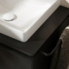 Szafka pod szlifowaną umywalkę wpuszczaną w blat z 2 szufladami 1560/550, Szary Diament Matowy Xelu Q HANSGROHE 54071670