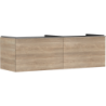 Szafka pod szlifowaną umywalkę wpuszczaną w blat z 2 szufladami 1560/550, Naturalny Dąb Xelu Q HANSGROHE 54072000