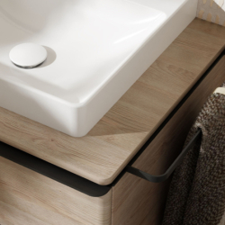 Szafka pod szlifowaną umywalkę wpuszczaną w blat z 2 szufladami 1560/550, Naturalny Dąb Xelu Q HANSGROHE 54072670