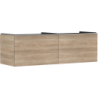 Szafka pod szlifowaną umywalkę wpuszczaną w blat z 2 szufladami 1560/550, Naturalny Dąb Xelu Q HANSGROHE 54072700
