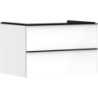 Szafka pod umywalkę nablatową z 2 szufladami 780/550, Biały Wysoki Połysk Xelu Q HANSGROHE 54074670