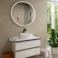 Szafka pod umywalkę nablatową z 2 szufladami 780/550, Biały Wysoki Połysk Xelu Q HANSGROHE 54074670