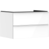 Szafka pod umywalkę nablatową z 2 szufladami 780/550, Biały Wysoki Połysk Xelu Q HANSGROHE 54074700