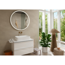 Szafka pod umywalkę nablatową z 2 szufladami 780/550, Biały Wysoki Połysk Xelu Q HANSGROHE 54074700