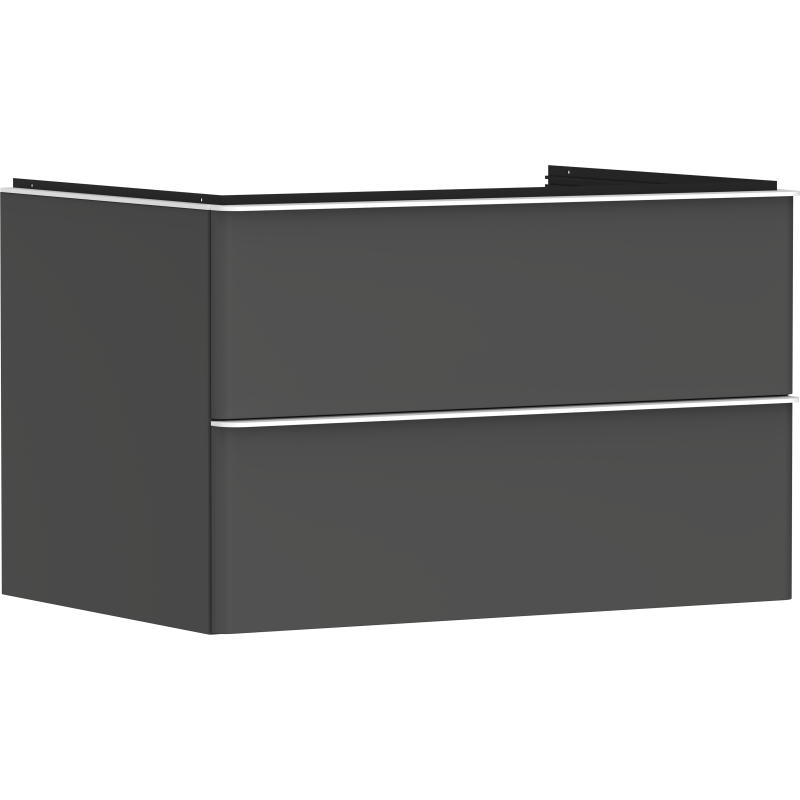 Szafka pod umywalkę nablatową z 2 szufladami 780/550, Szary Diament Matowy Xelu Q HANSGROHE 54075700
