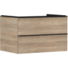 Szafka pod umywalkę nablatową z 2 szufladami 780/550, Naturalny Dąb Xelu Q HANSGROHE 54076670