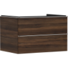 Szafka pod umywalkę nablatową z 2 szufladami 780/550, Ciemny Orzech Xelu Q HANSGROHE 54077000
