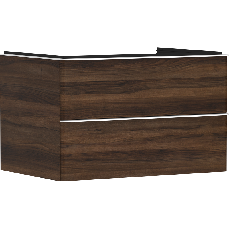 Szafka pod umywalkę nablatową z 2 szufladami 780/550, Ciemny Orzech Xelu Q HANSGROHE 54077700
