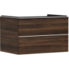 Szafka pod umywalkę nablatową z 2 szufladami 780/550, Ciemny Orzech Xelu Q HANSGROHE 54077700