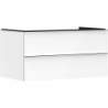 Szafka pod umywalkę nablatową z 2 szufladami 980/550, Biały Wysoki Połysk Xelu Q HANSGROHE 54078000
