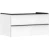 Szafka pod umywalkę nablatową z 2 szufladami 980/550, Biały Wysoki Połysk Xelu Q HANSGROHE 54078670