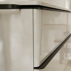 Szafka pod umywalkę nablatową z 2 szufladami 980/550, Biały Wysoki Połysk Xelu Q HANSGROHE 54078670