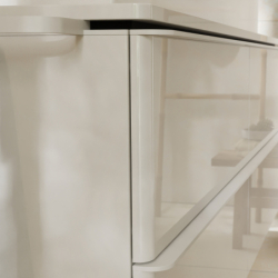Szafka pod umywalkę nablatową z 2 szufladami 980/550, Biały Wysoki Połysk Xelu Q HANSGROHE 54078700