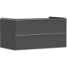 Szafka pod umywalkę nablatową z 2 szufladami 980/550, Szary Diament Matowy Xelu Q HANSGROHE 54079000