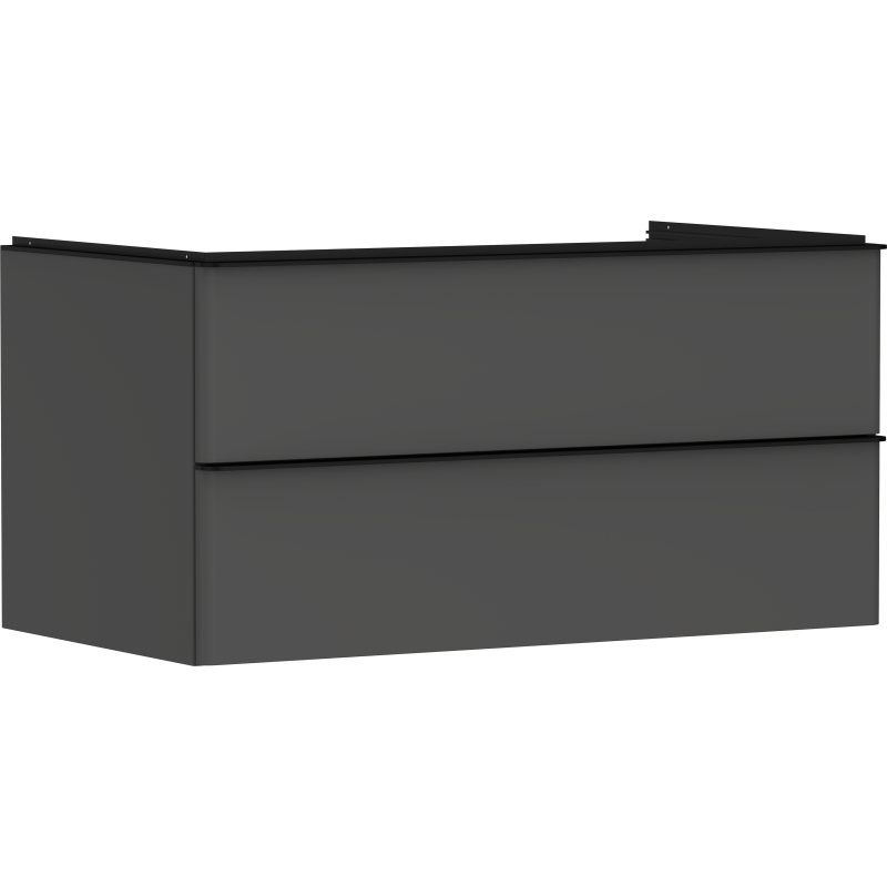 Szafka pod umywalkę nablatową z 2 szufladami 980/550, Szary Diament Matowy Xelu Q HANSGROHE 54079670